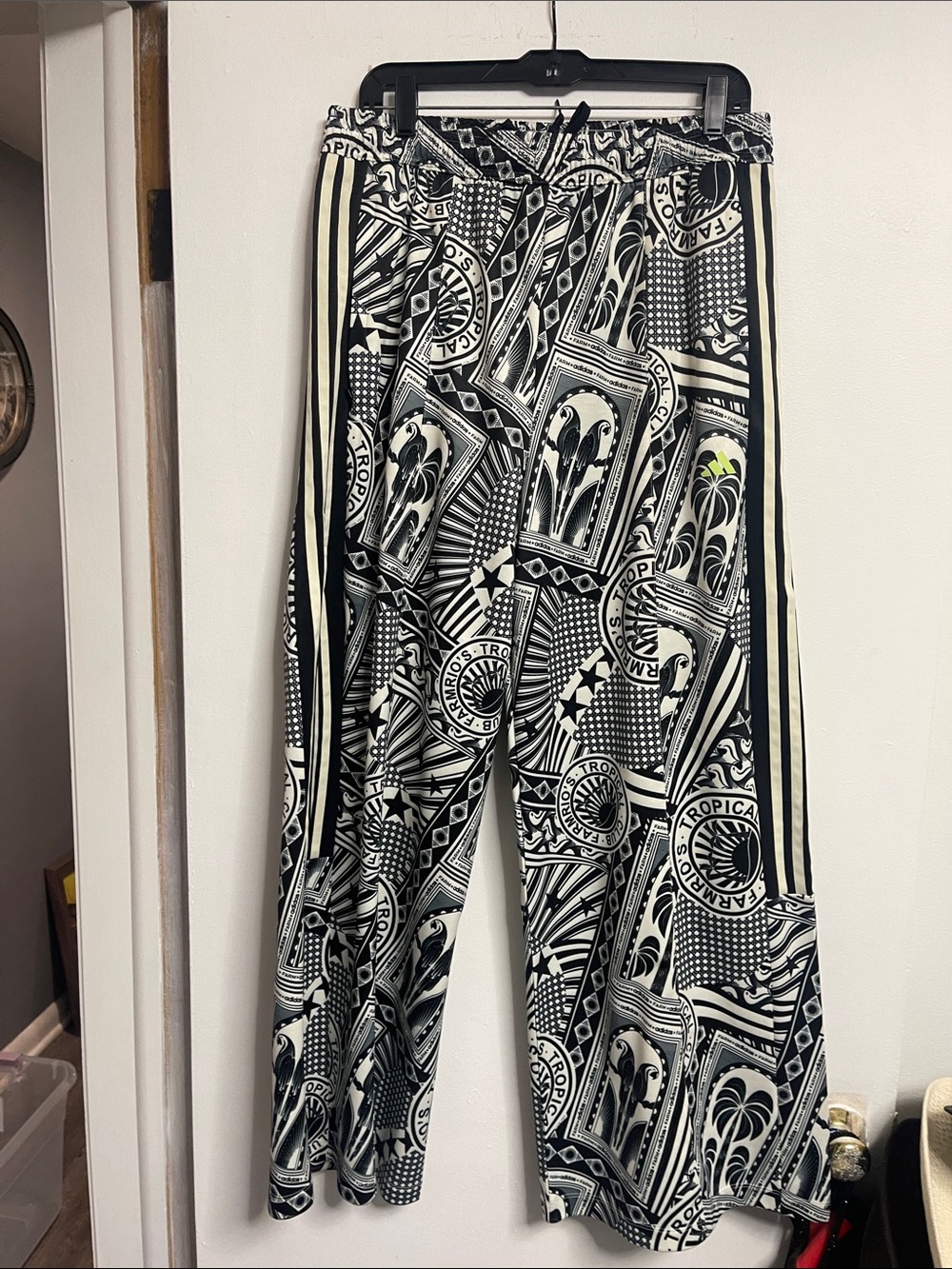 adidas Black & White Graphic Jogger Pants